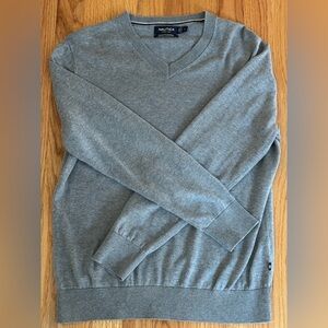 Nautica Men's Charcoal V-Neck Sweater